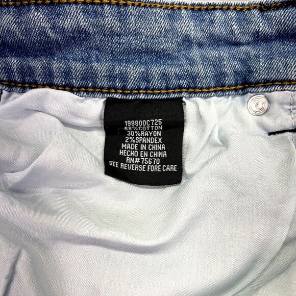 MBX Jeans Mens Blue‎ Dark Washed Slim Fit Straight Leg Casual Jeans Tag 32x32 - Picture 10 of 16